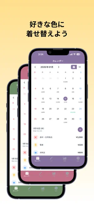 かけいぼ シンプルな家計簿 screenshot 3