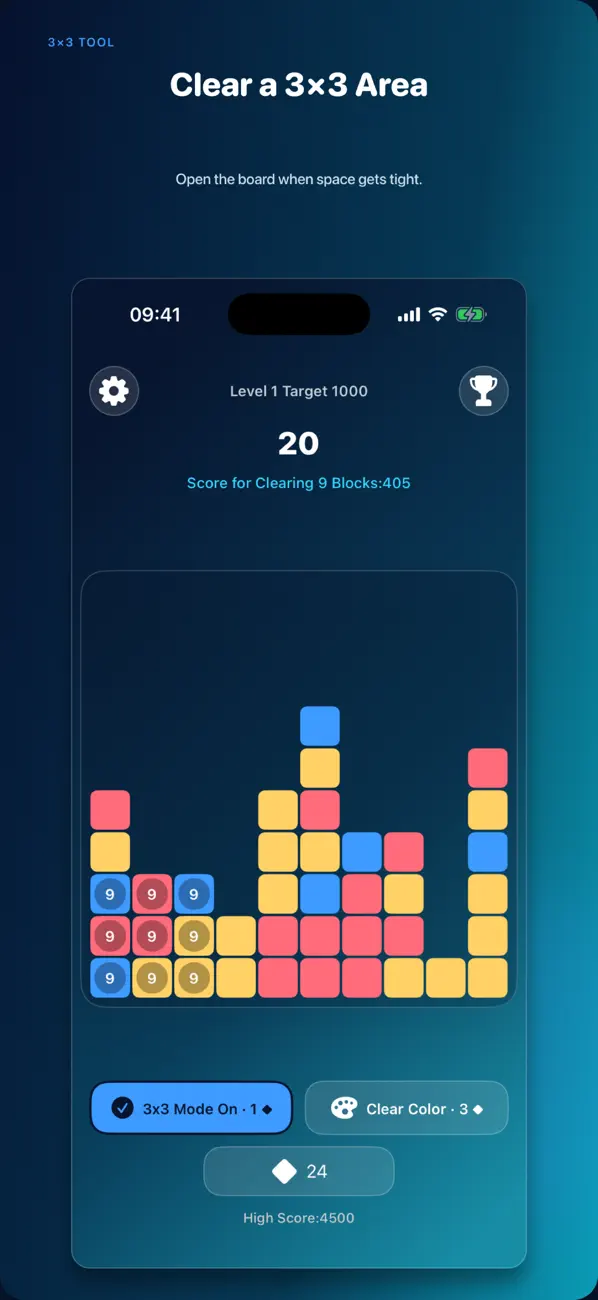 Screenshot #2 pour Pop Blocks: Tap & Relax Puzzle
