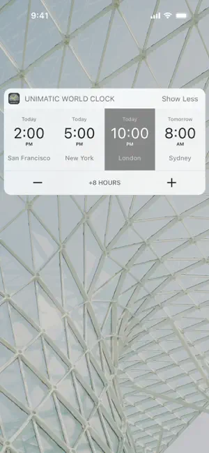 UNIMATIC World Clock screenshot 4