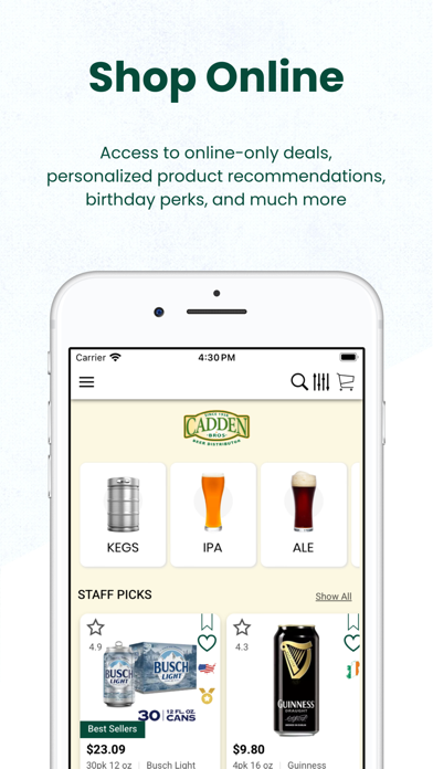 Cadden Brothers Beverages Screenshot