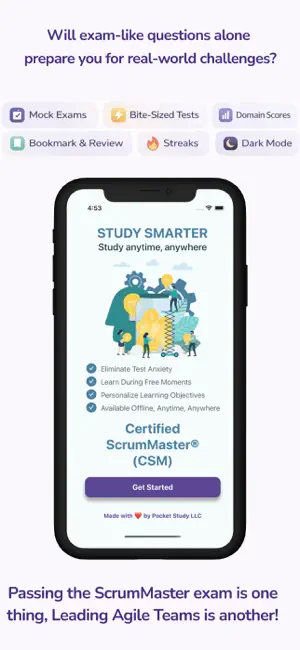 CSM ScrumMaster Pocket Study screenshot 1