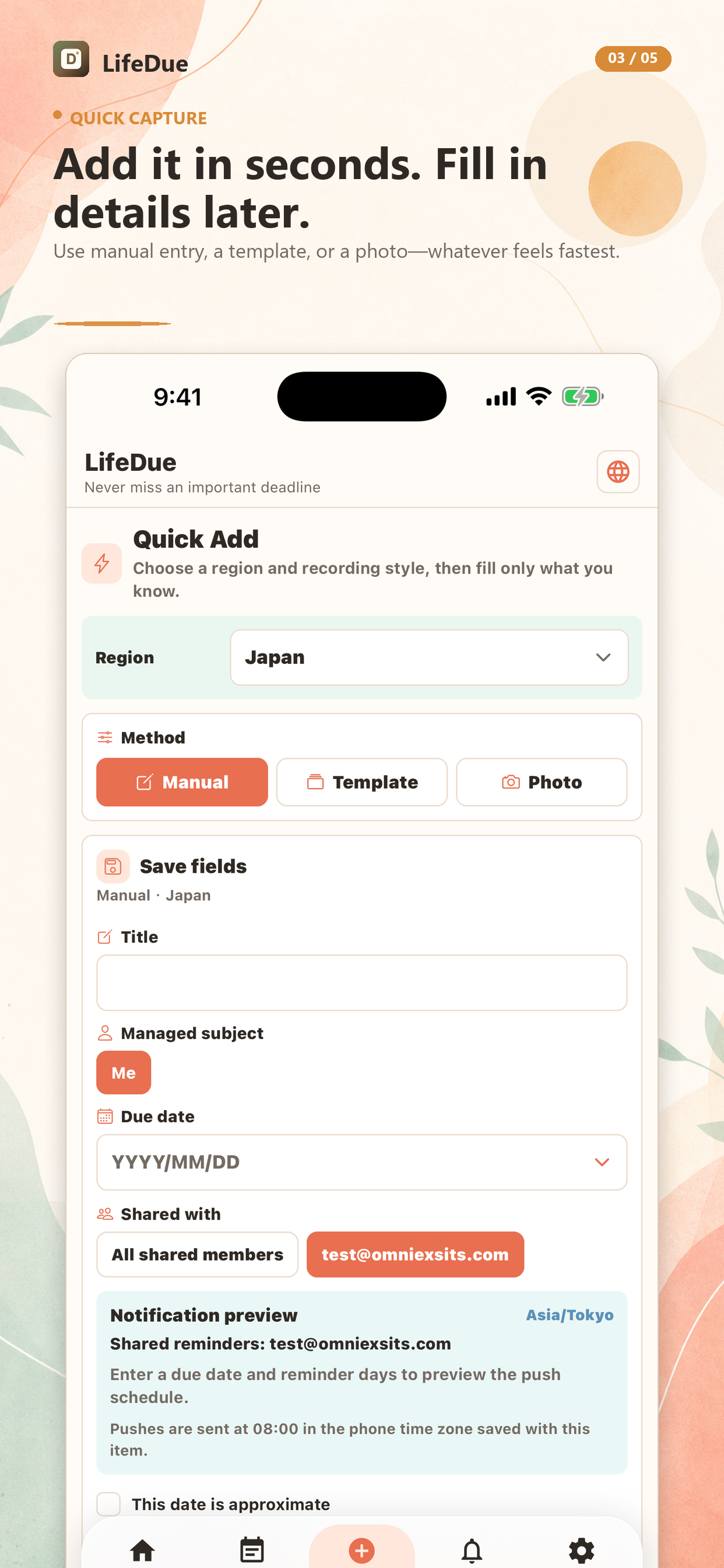 LifeDue screenshot 5