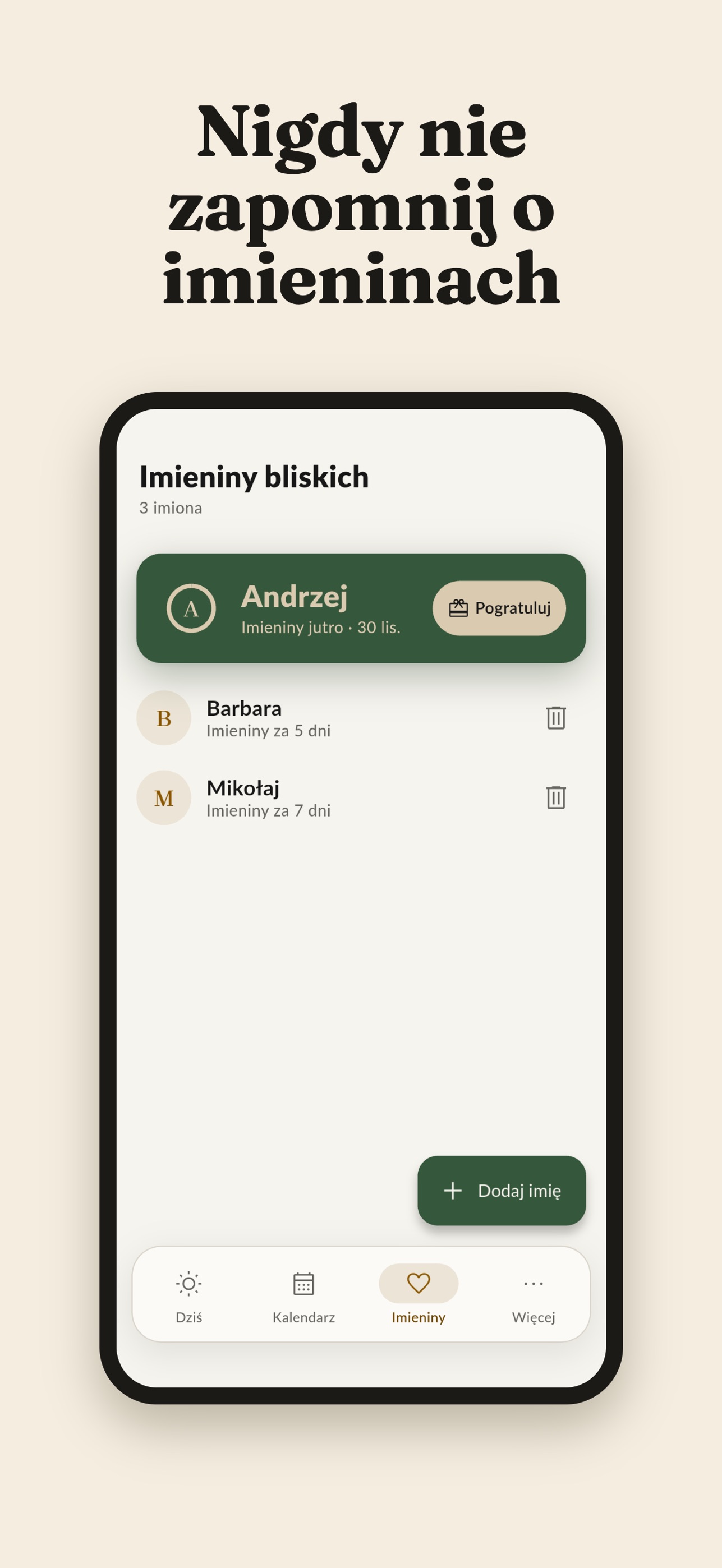 Screenshot 4 of Dzionek: imieniny i święta
