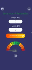 Perfect Weight Calculator screenshot #1 for iPhone