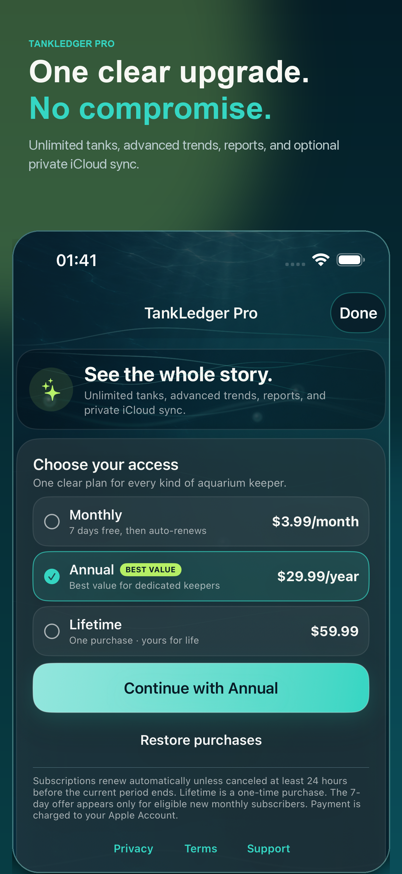 TankLedger: Aquarium Log screenshot 5