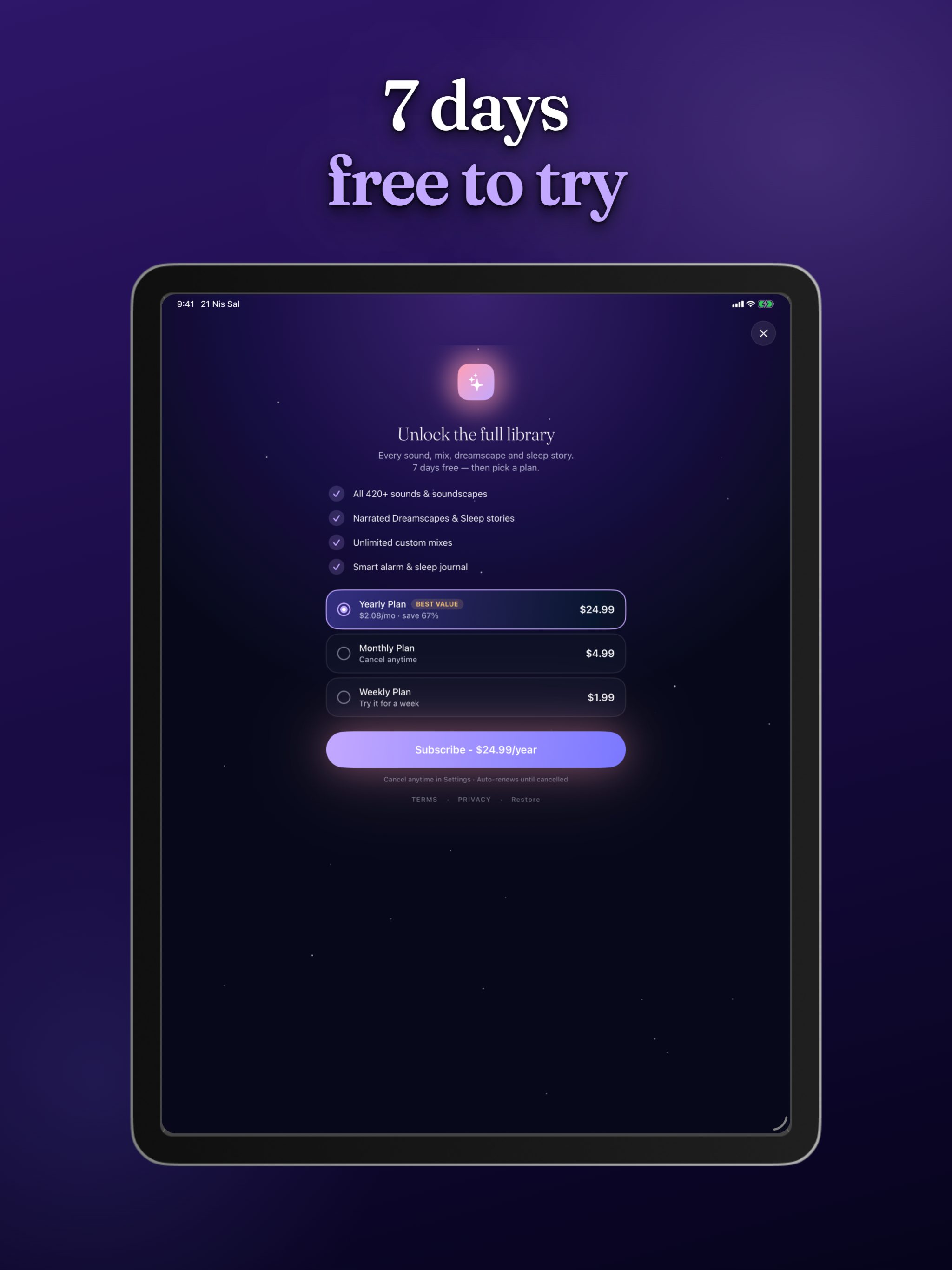 Snoozio: Sleep & Relax Sounds screenshot 20