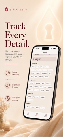 Elika: Private Period Tracker iPhone screenshot
