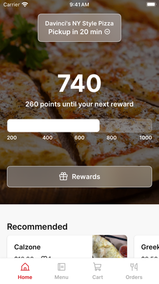 Davinci's NY Style Pizza app screenshot