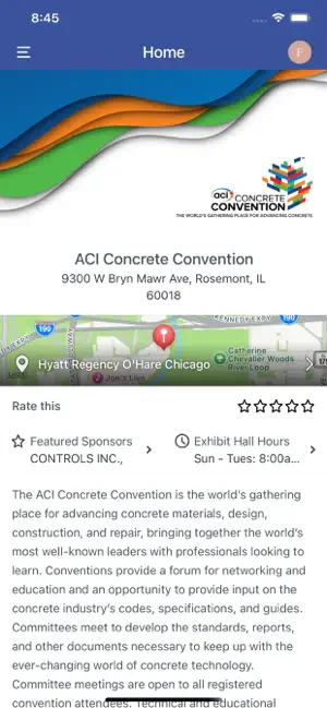 ACI Convention screenshot 1