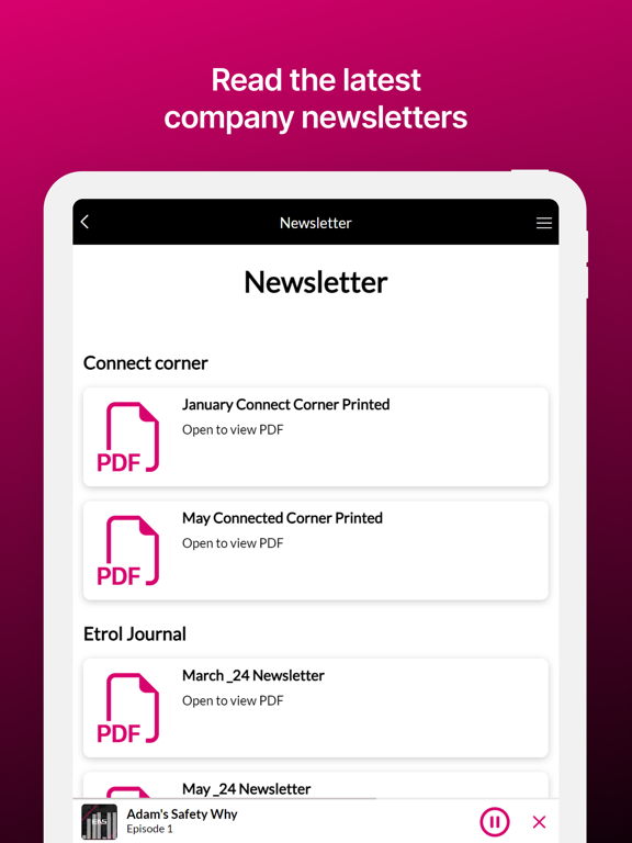 EAS Connect iPad screenshot 5 - Business app