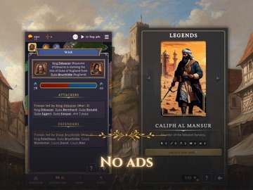 Clovis Medieval Grand Strategy iPad screenshot