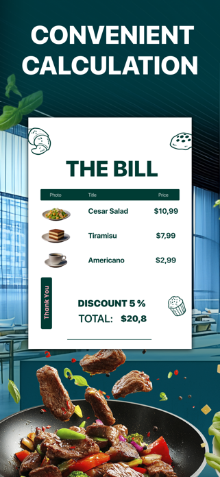 Restaraunt Menu Calculator Screenshot 1 of 10