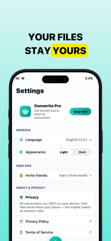 Convertia: PDF File Converter iPhone screenshot