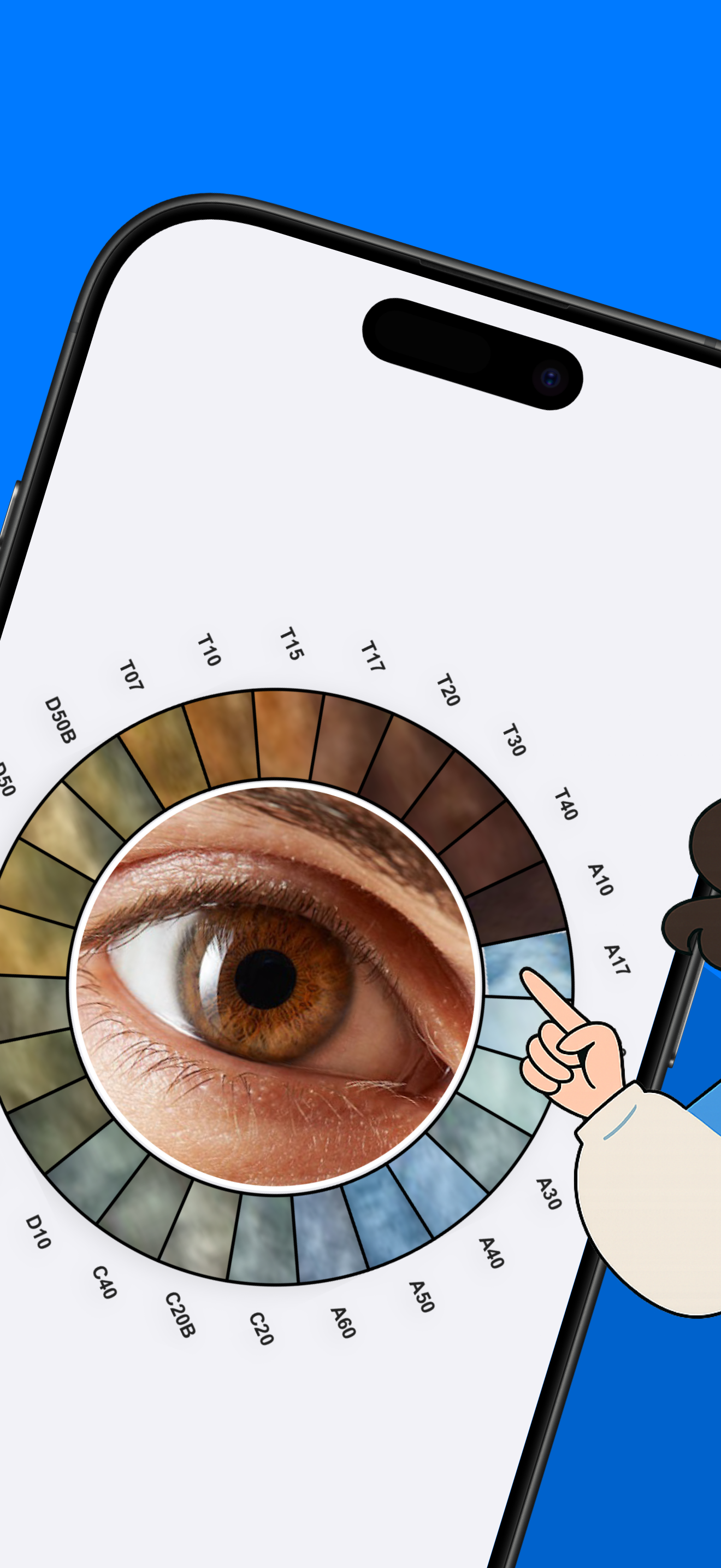 Eye color scanner & identify
