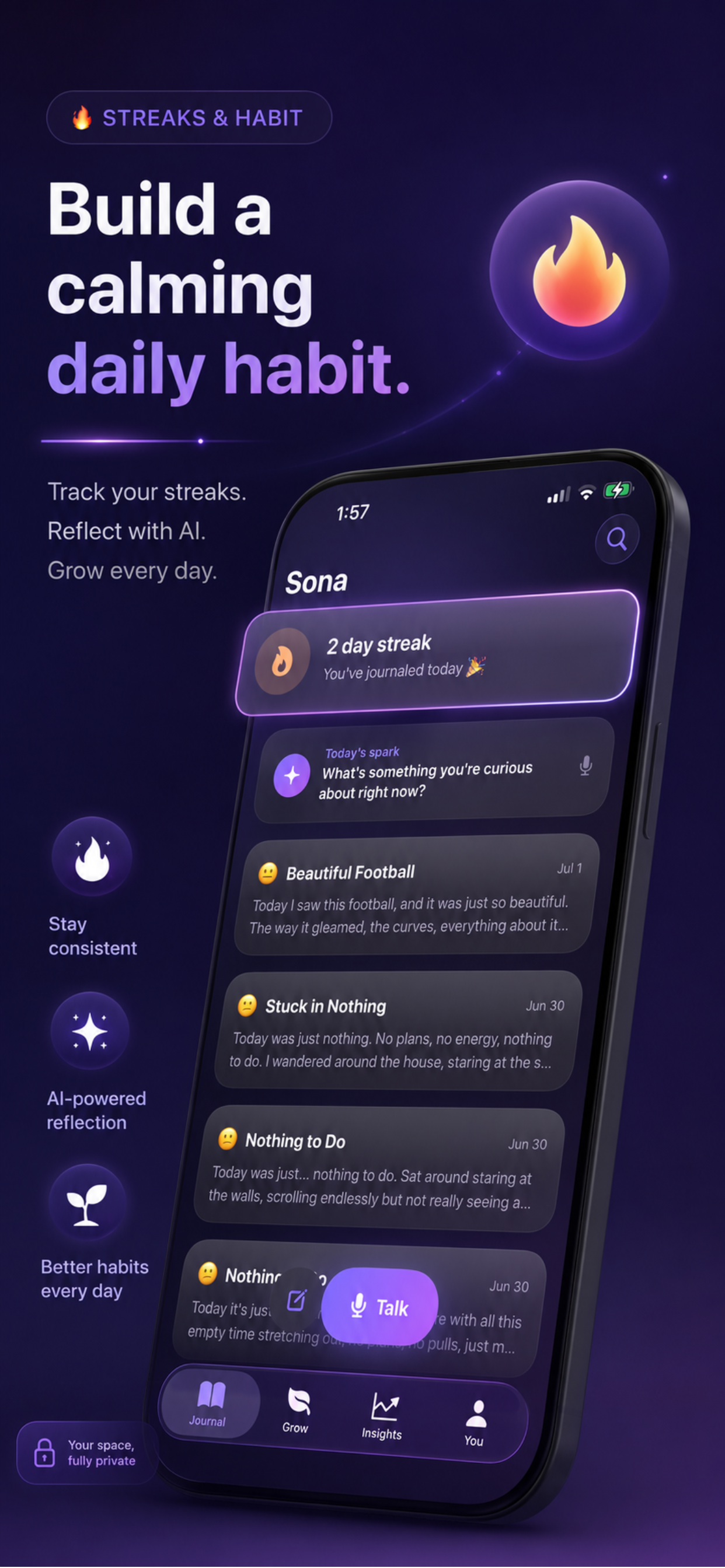 Sona: Voice Journal & Diary screenshot 7