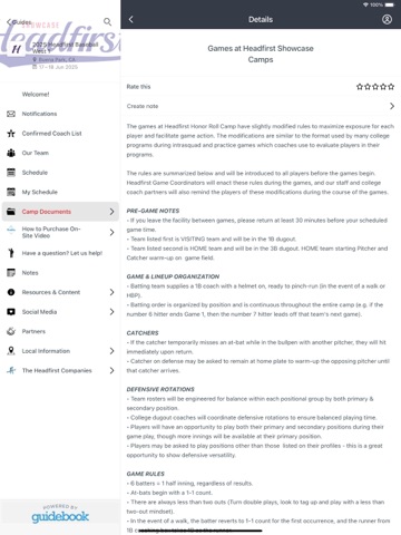 Headfirst Honor Roll iPad screenshot