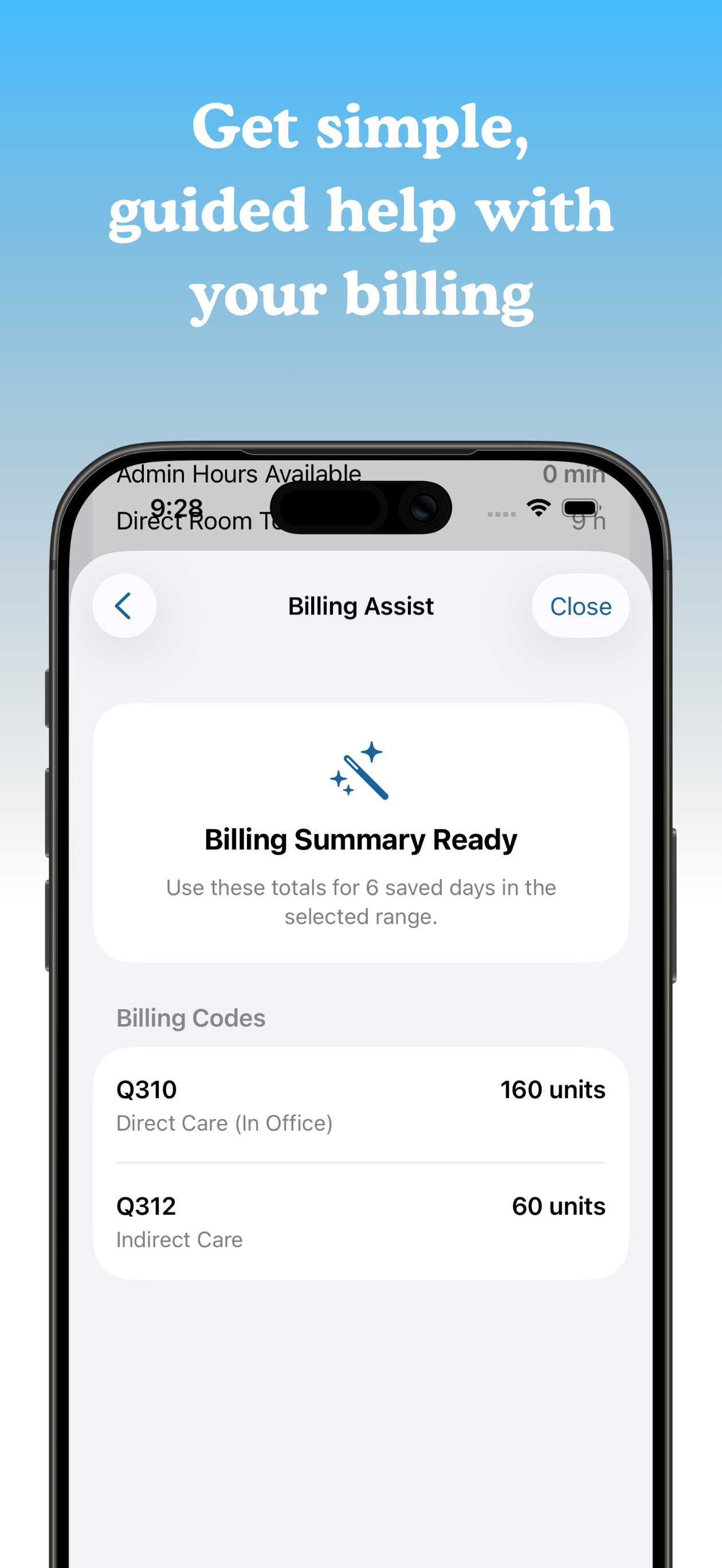 FHO+ Billing