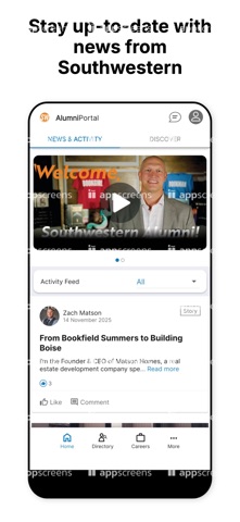 SW Alumni screenshot