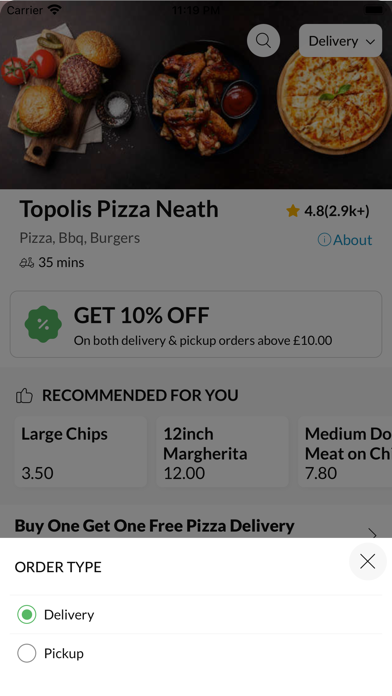 Topolis Pizza Neath Screenshot