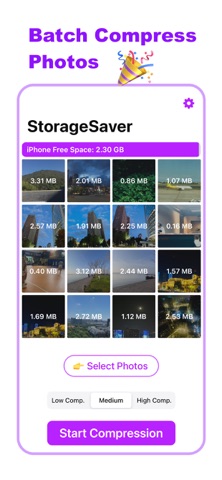 StorageSaver - Compress Photos iPhone screenshot