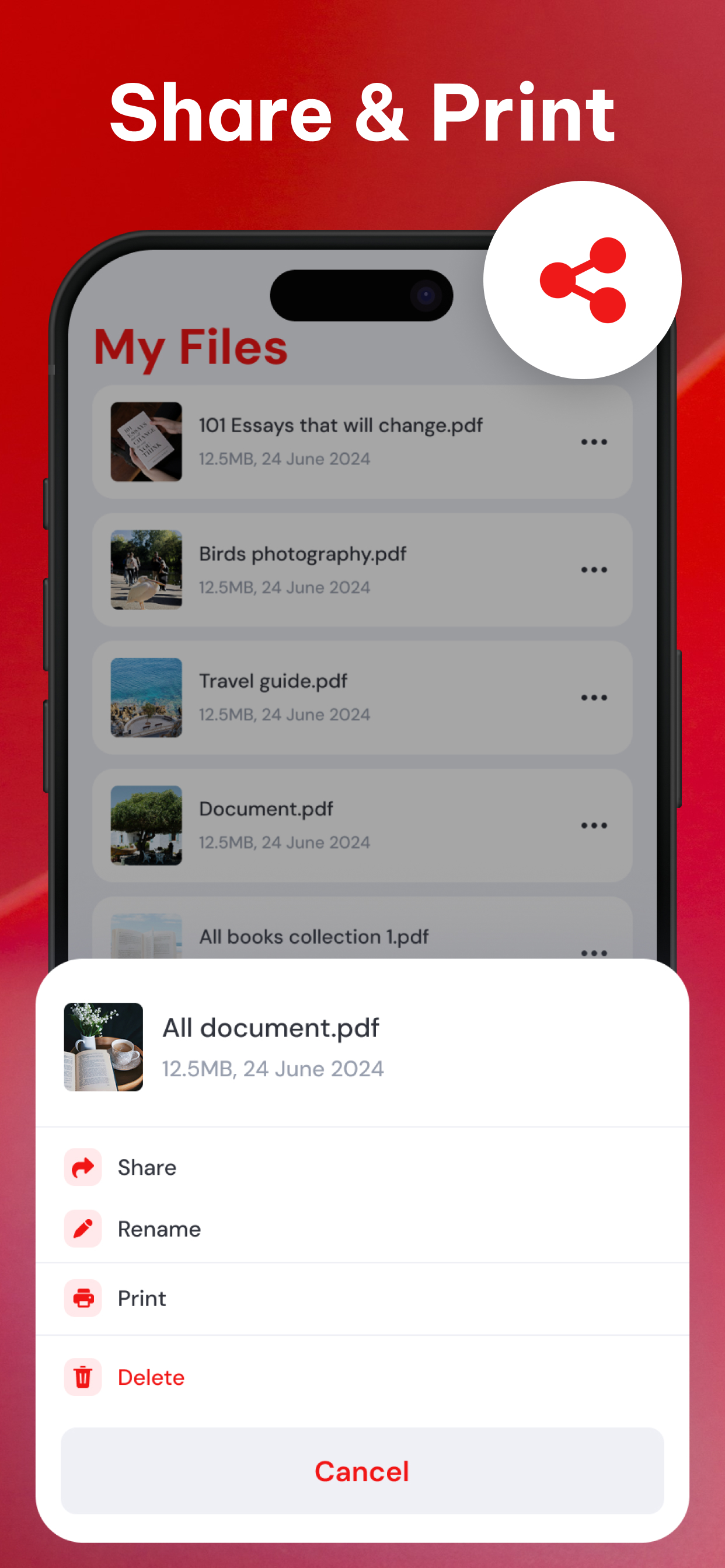 Print PDF: Photo & Doc Scanner