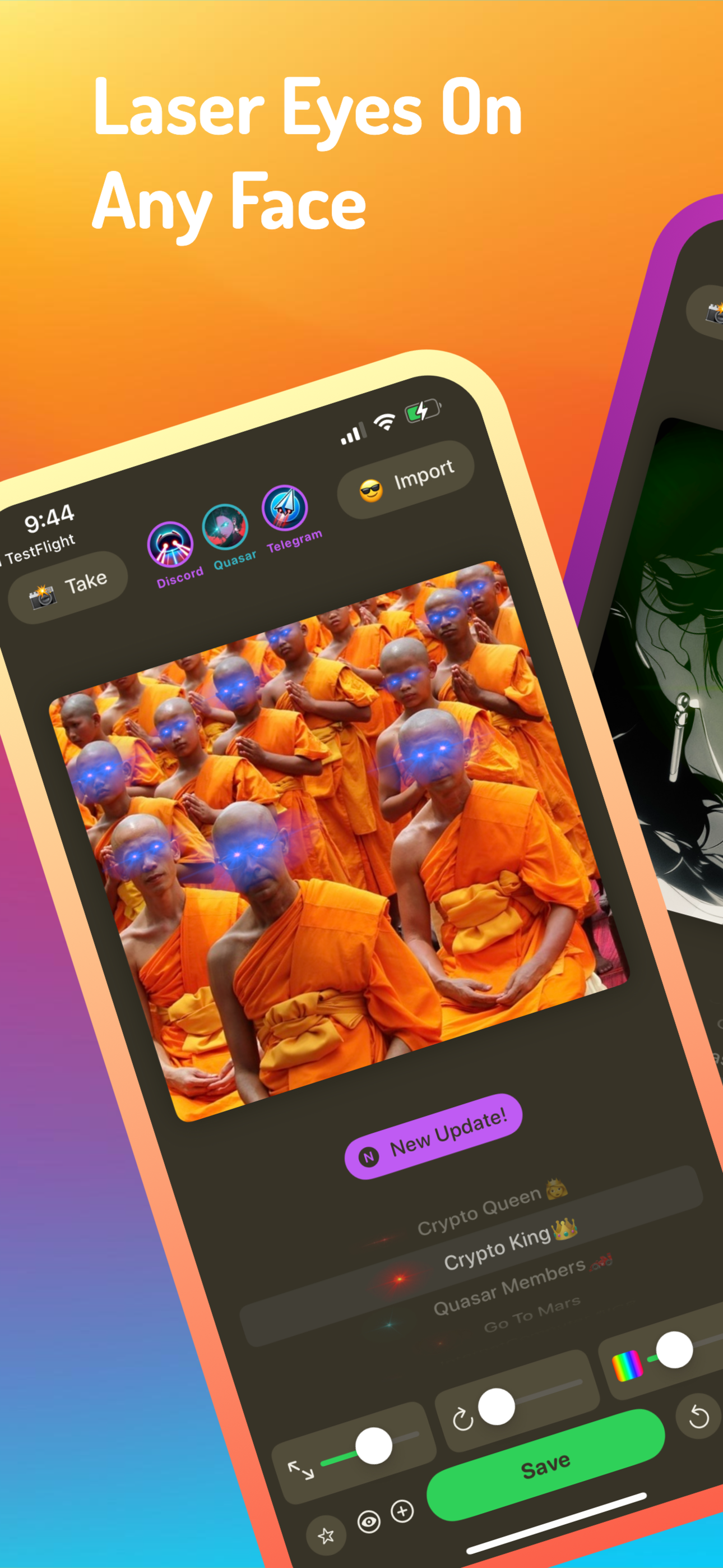 Laserhouse: Crypto Laser Eyes