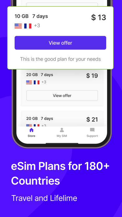 TooSim: Travel eSim Store Screenshot