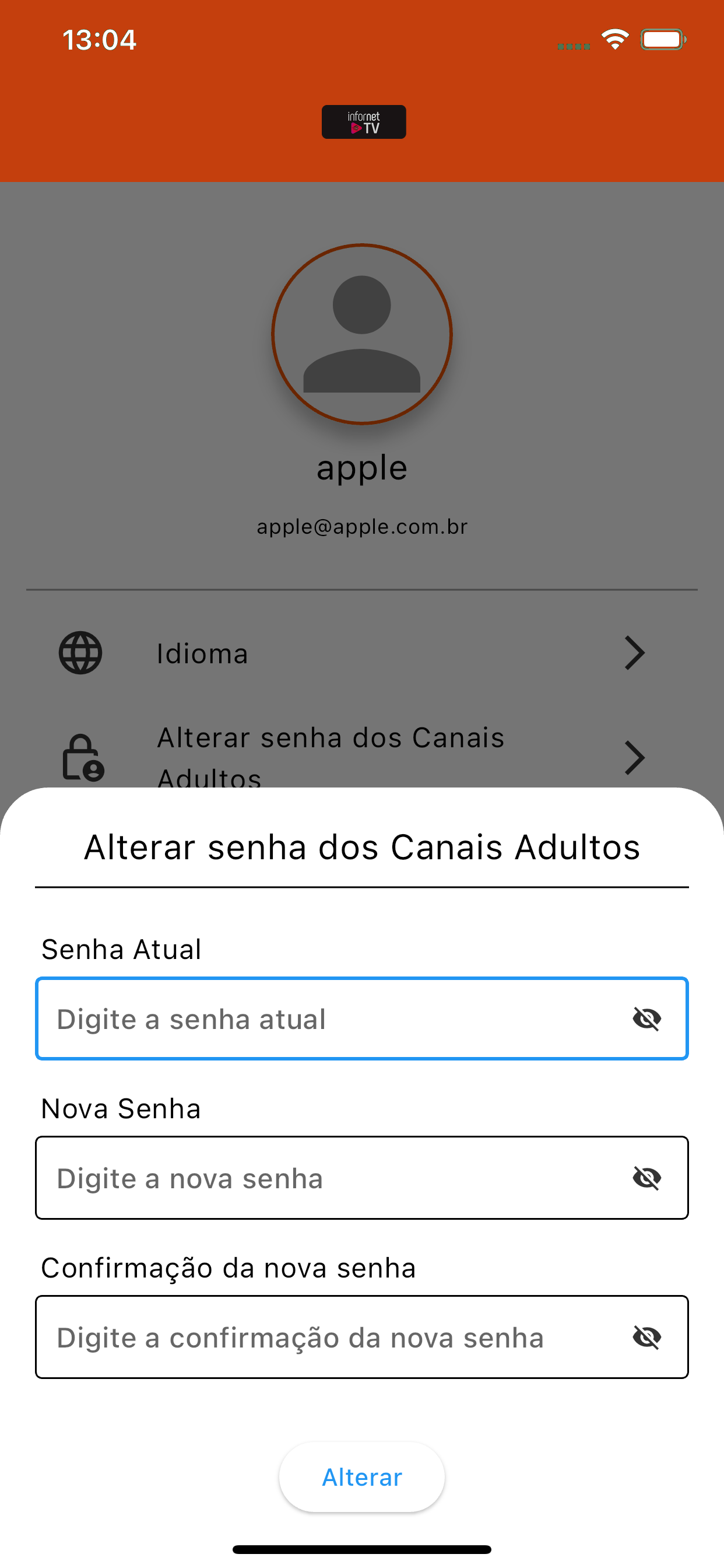 Canais TV Infornet