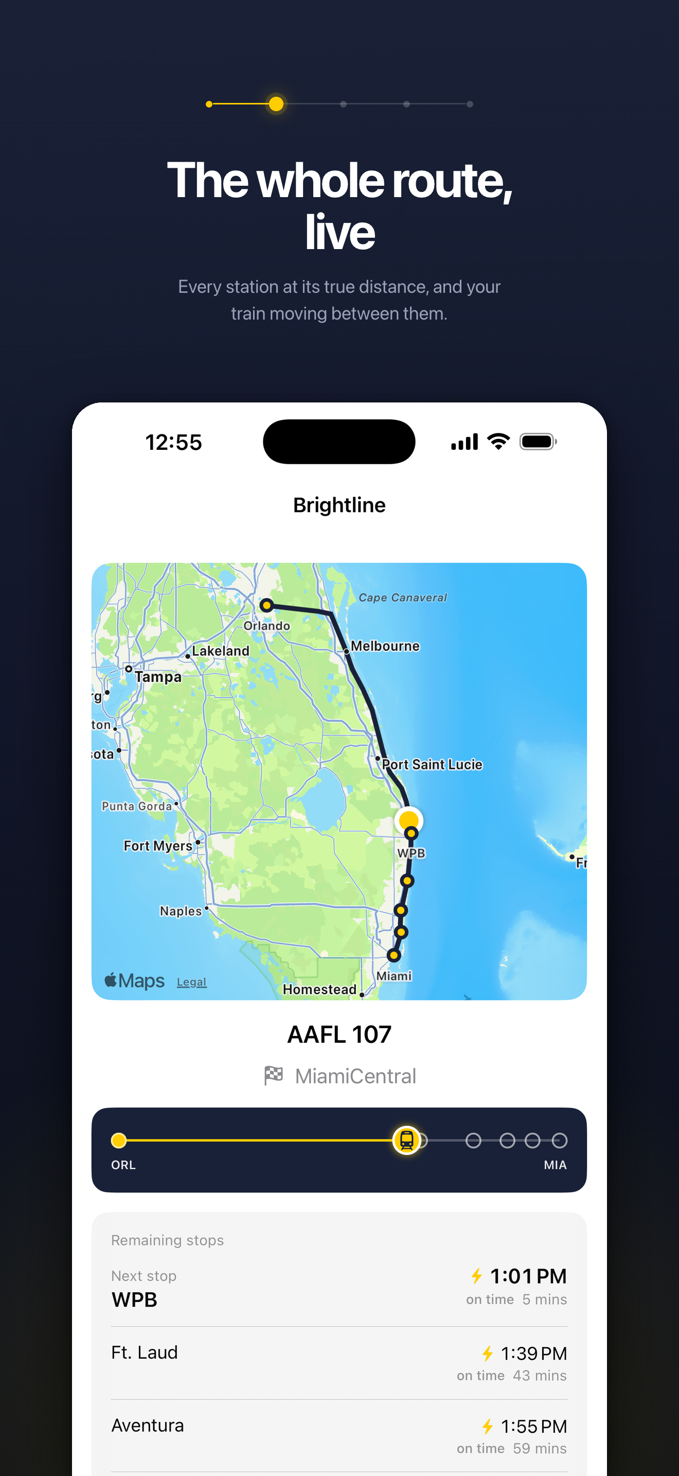 Tracker for Brightline screenshot 2