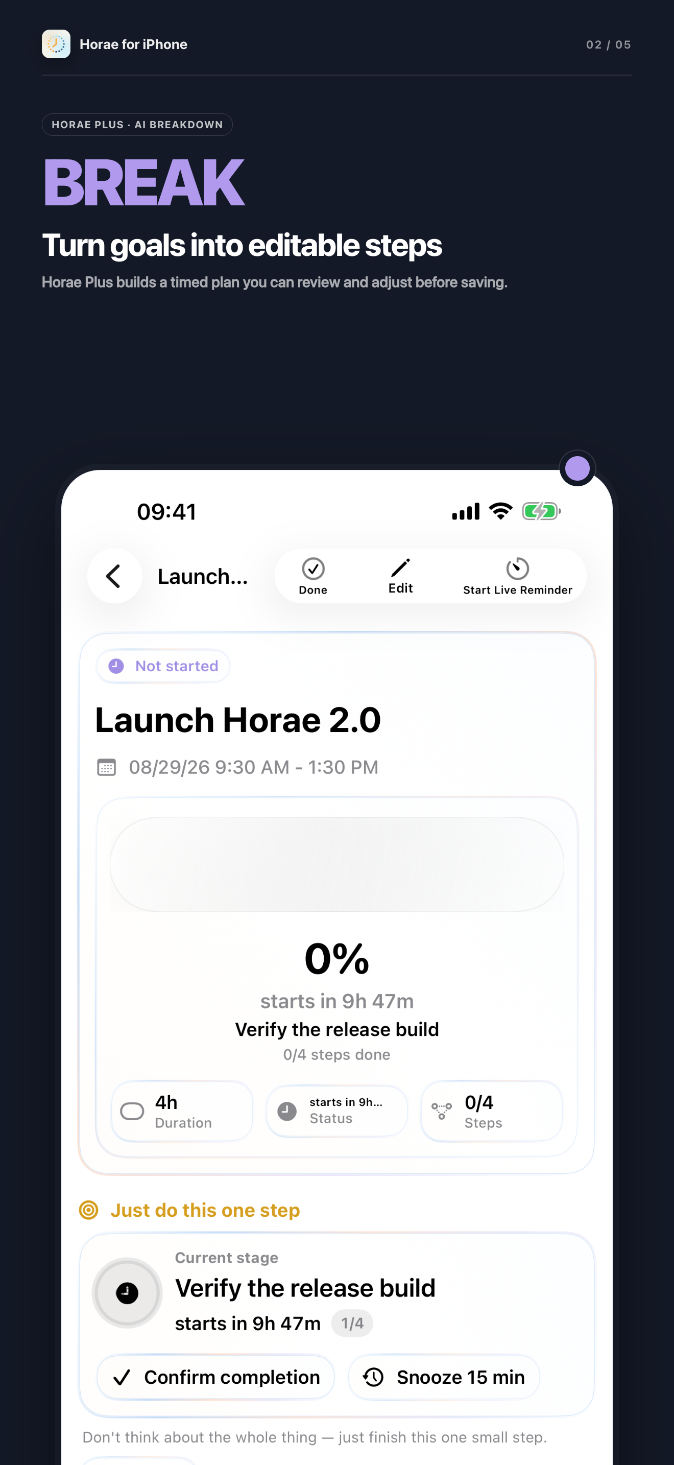 Horae: AI Task Planner screenshot 2