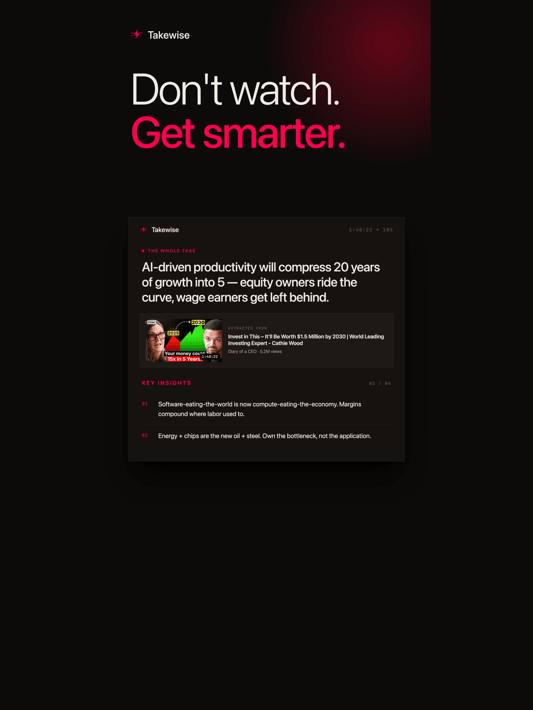 Takewise: YouTube Summarizer screenshot 7