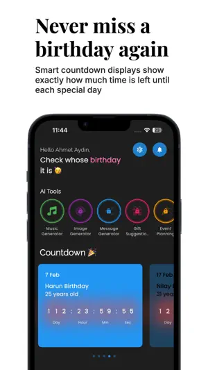 Smart Birthday: Reminder screenshot 1