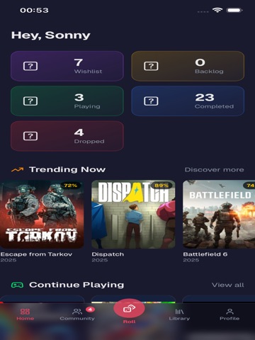 ReRoll: Games, Shows & Books iPad screenshot