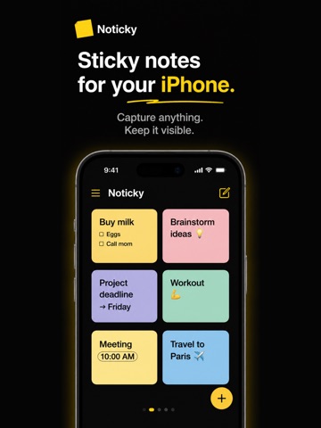 Noticky: Sticky Notes iPad screenshot