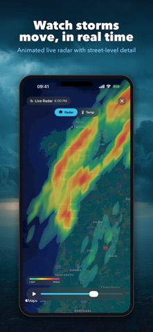 Cloudmesh: Rain Alerts & Radar iPhone screenshot 3