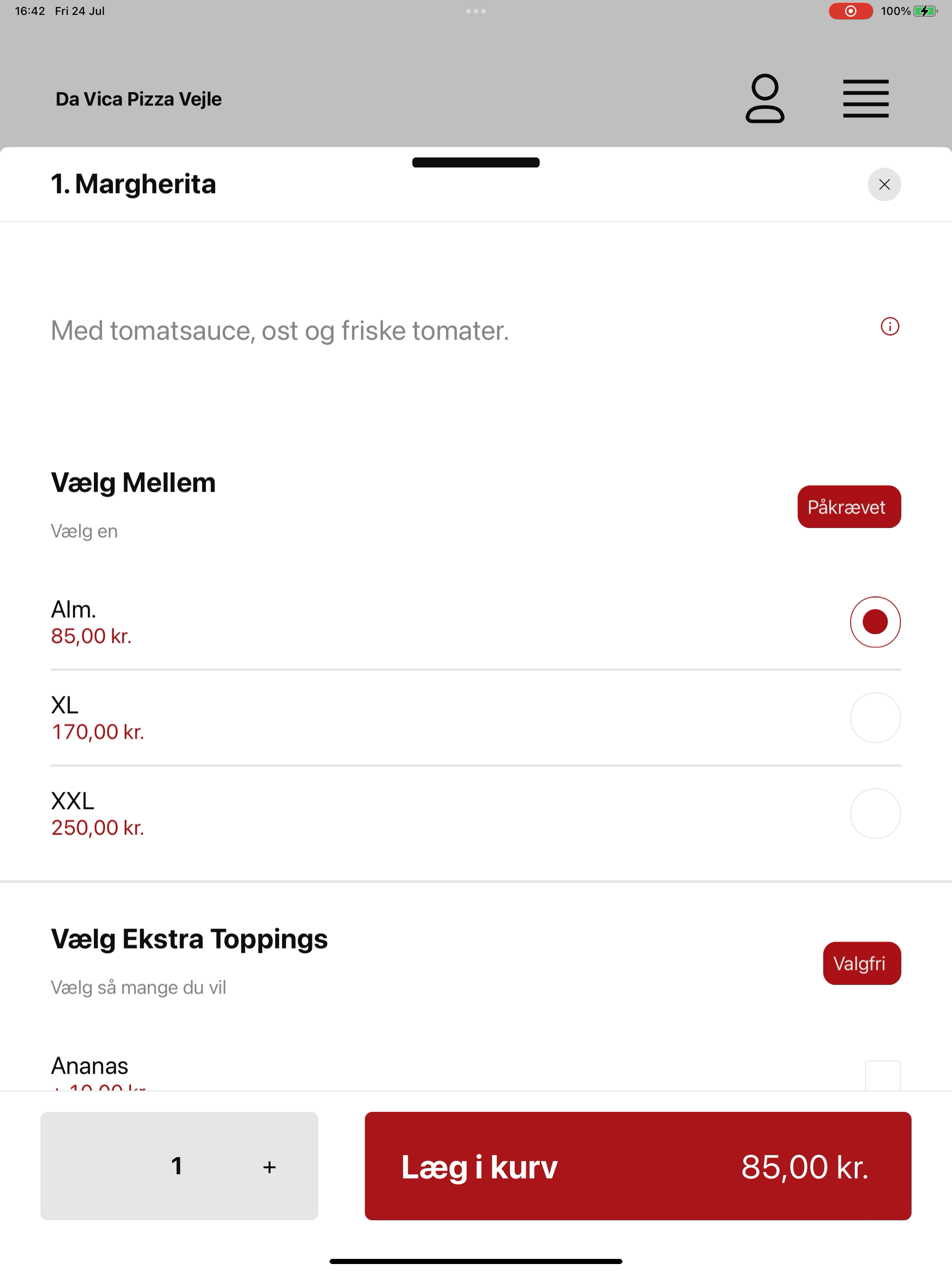 Da Vica Pizza Vejle screenshot 16