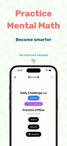 Solve 5 - mental math screenshot