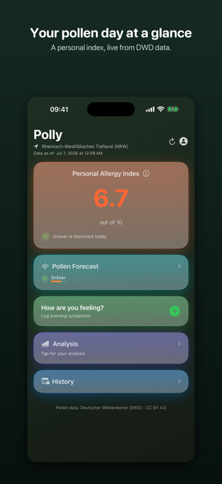 Polly: Pollen & Allergie Screenshot 1 of 4