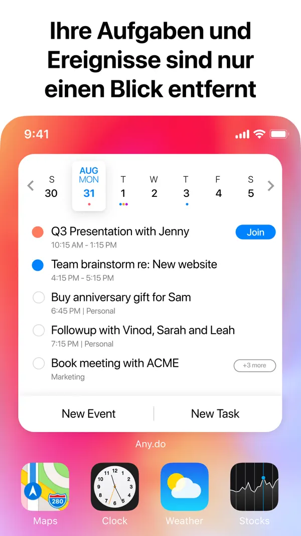 Any.do: Aufgabenliste & Planer Screenshot 4
