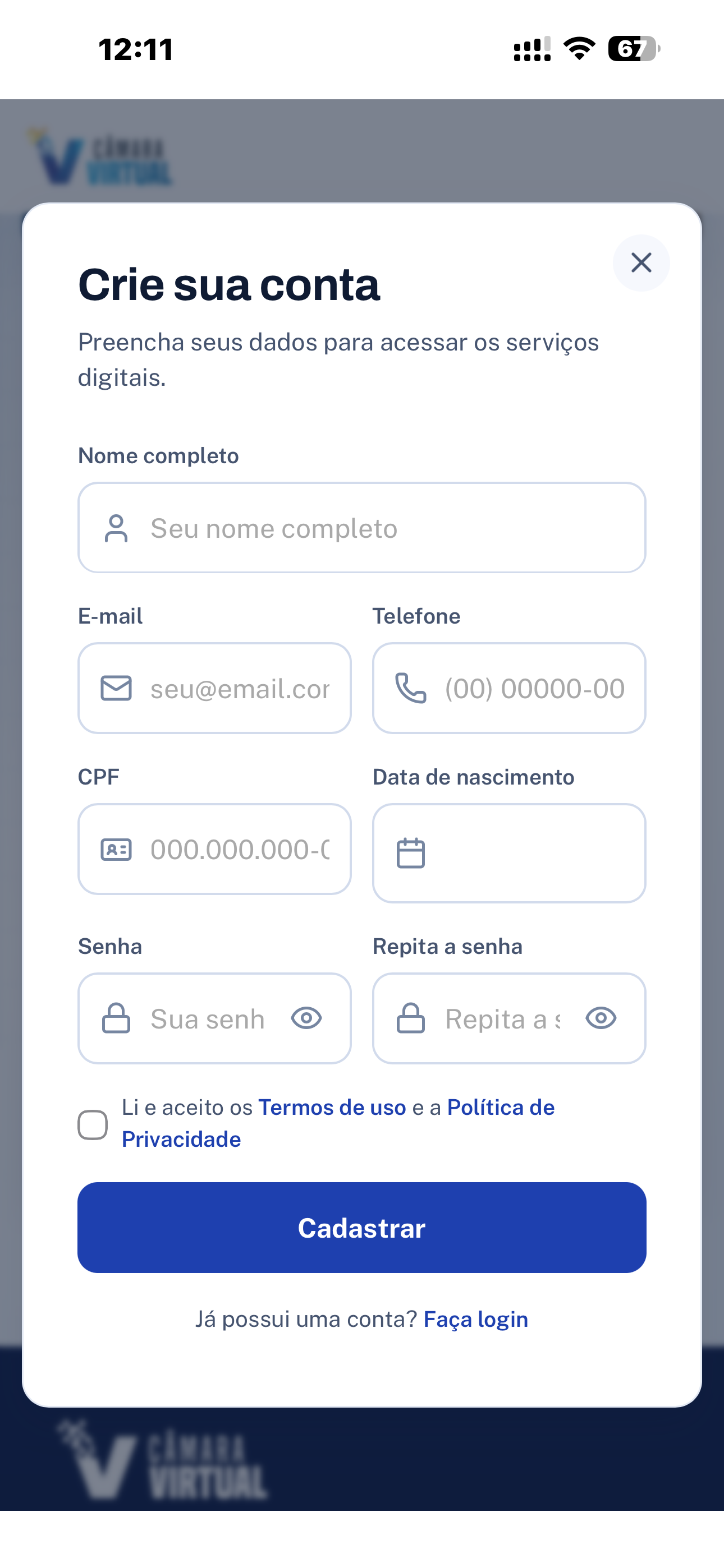 Câmara Solução Virtual screenshot 3
