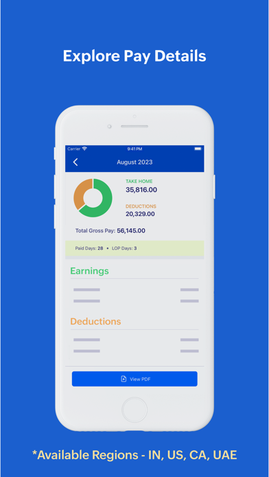 Screenshot 3 of Zoho Payroll - Employee Portal App