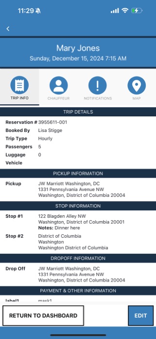 LimoLink Voyager Screenshot 4 of 6