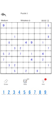 Legacy Sudoku screenshot