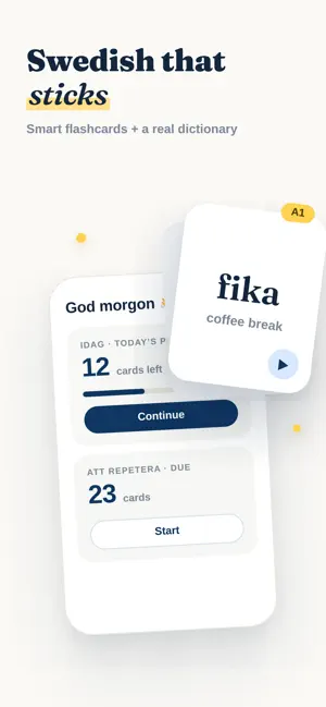 SveLingo – Learn Swedish screenshot 1