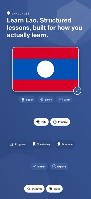 Learn Lao - LingoCore screenshot 1