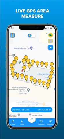 GPS Land Area Measure Live screenshot