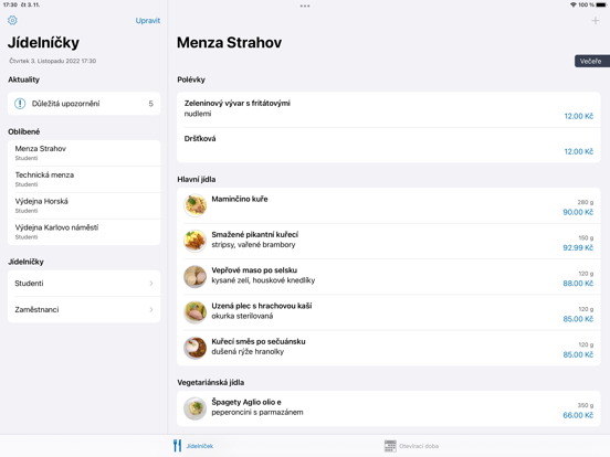 Screenshot #4 pour Menzy ČVUT
