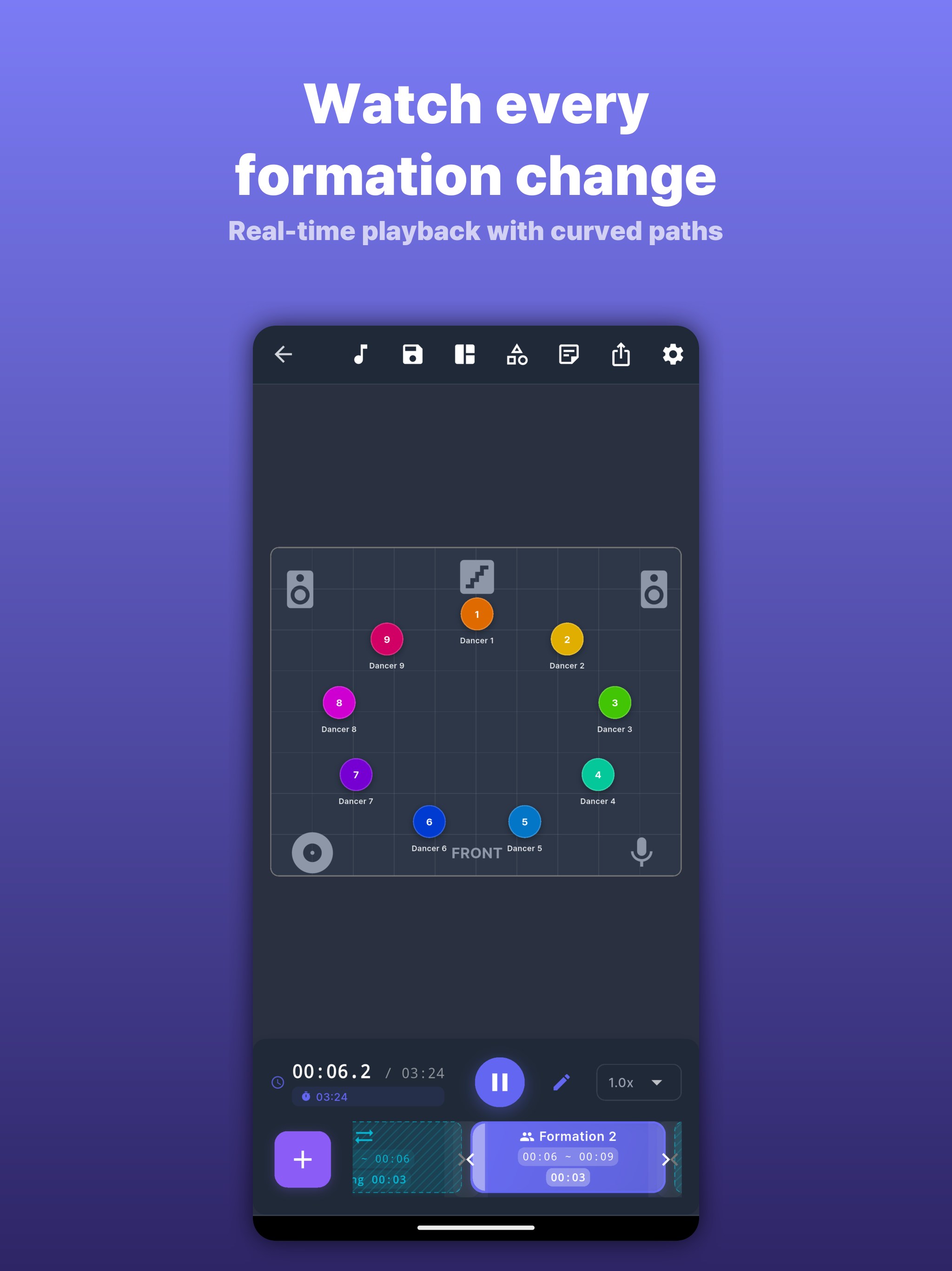 mubo - dance formation editor screenshot 7