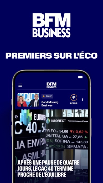 BFM Business: news éco, bourse Screenshot