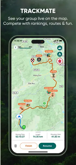 ExoTrails: Run, Trek & Camp iPhone screenshot 1